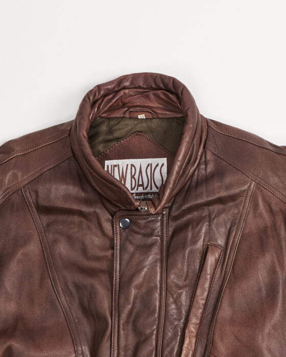 Кожаная куртка-бомбер New Basics New Basics — фото 3