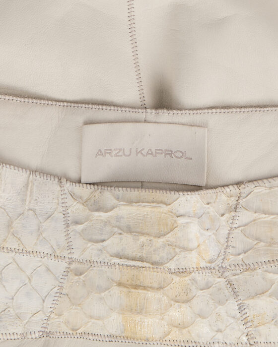 Юбка со вставками кожи рептилии Arzu Kaprol Arzu Kaprol — фото 4