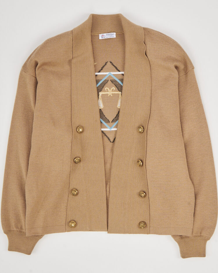 Винтажный кардиган с вышивкой