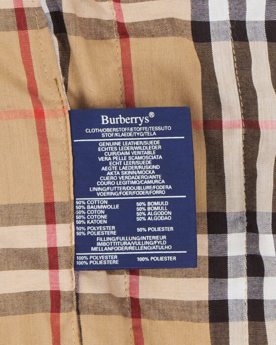 Винтажная кожаная куртка Burberrys Burberrys — фото 6