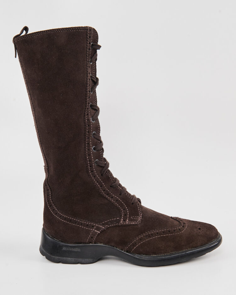 Винтажные замшевые сапоги Samsonite