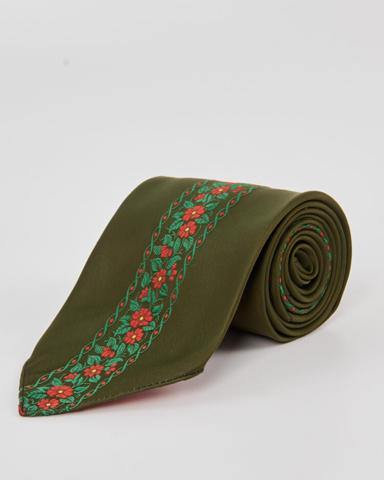 Шёлковый галстук с вышивкой Vienna Terzijen