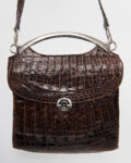 Сумка из тиснёной кожи под аллигатора