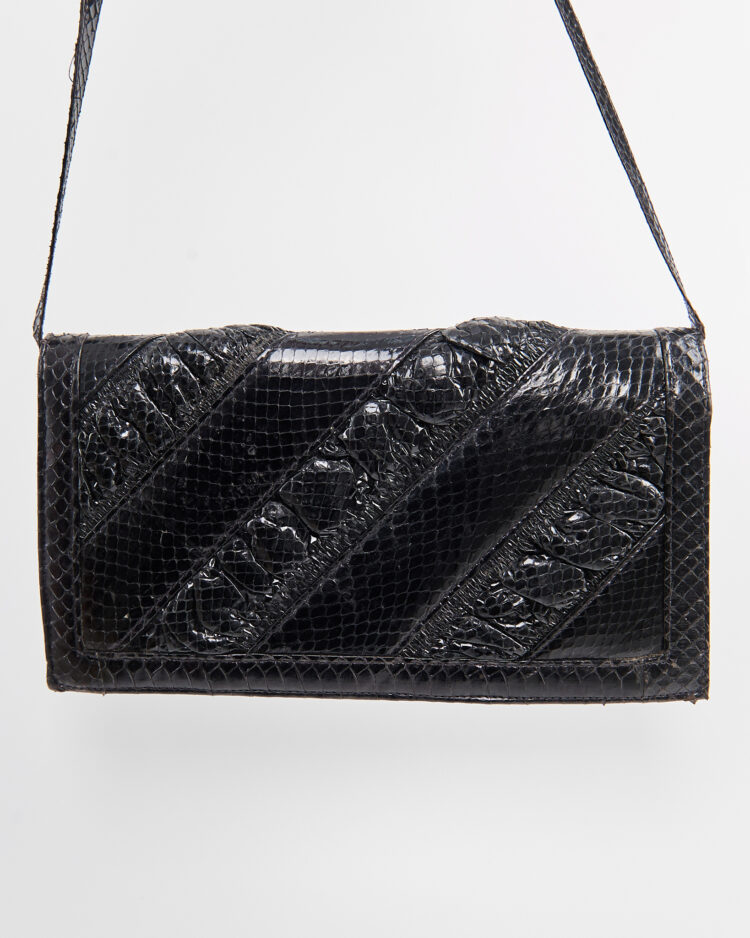 Винтажная сумка из кожи рептилии