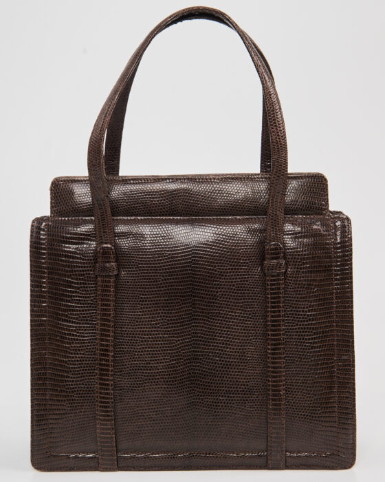 Винтажная сумка из тиснёной кожи