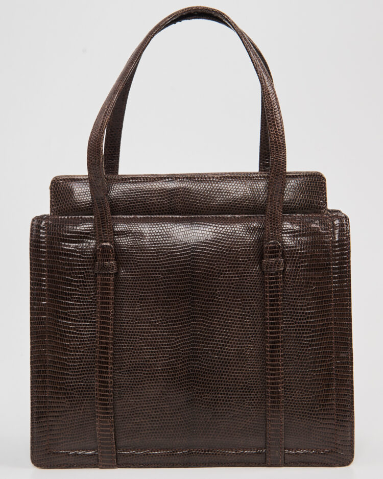 Винтажная сумка из тиснёной кожи