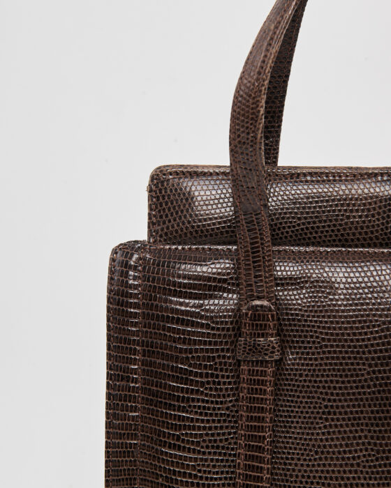 Винтажная сумка из тиснёной кожи — фото 2