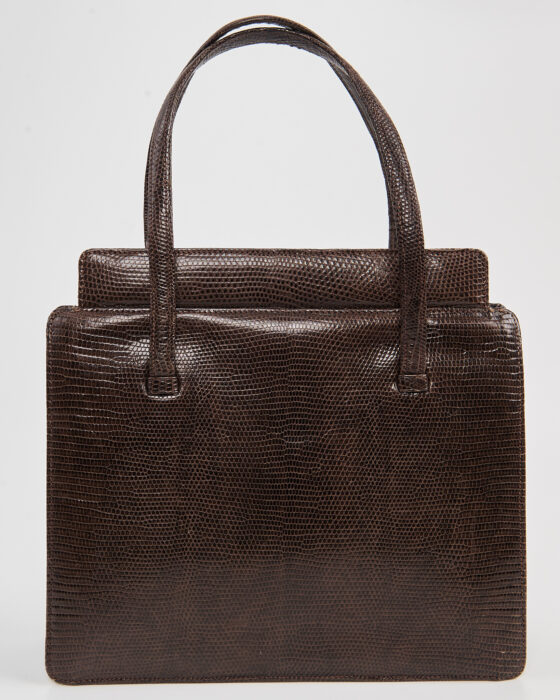 Винтажная сумка из тиснёной кожи — фото 4