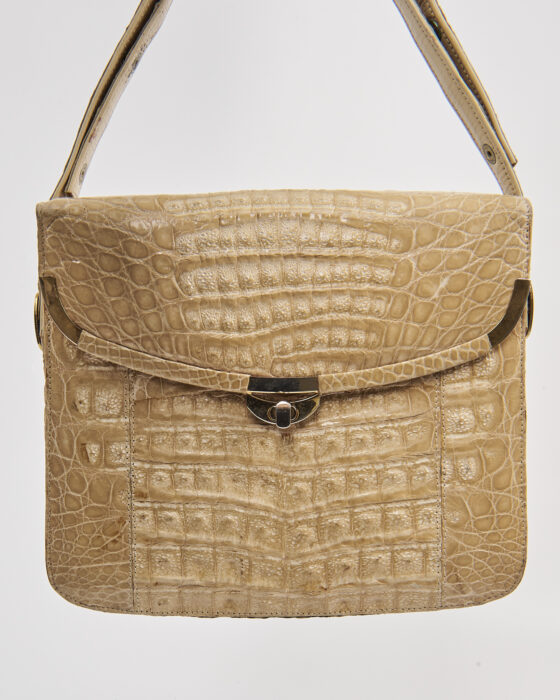 Винтажная сумка из тиснёной кожи — фото 2