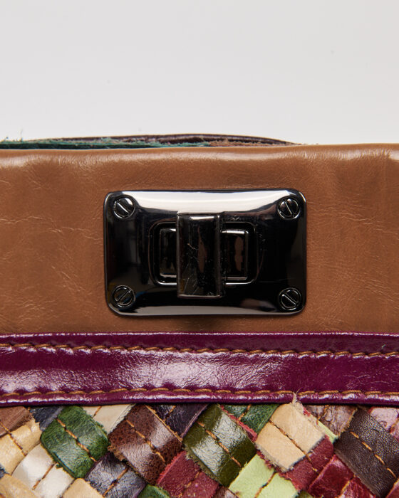 Винтажная сумка из плетёной кожи — фото 6