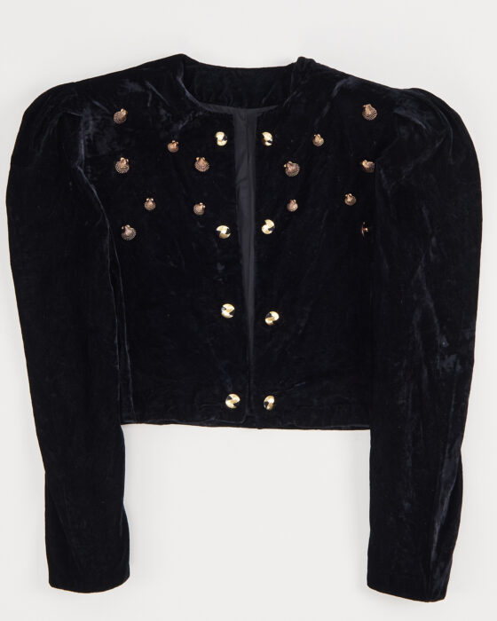 Винтажный бархатный жакет