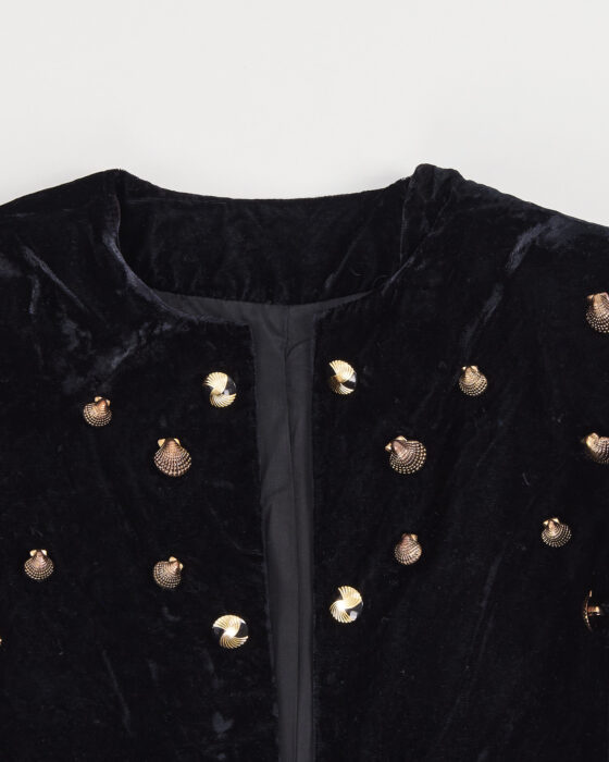 Винтажный бархатный жакет — фото 4