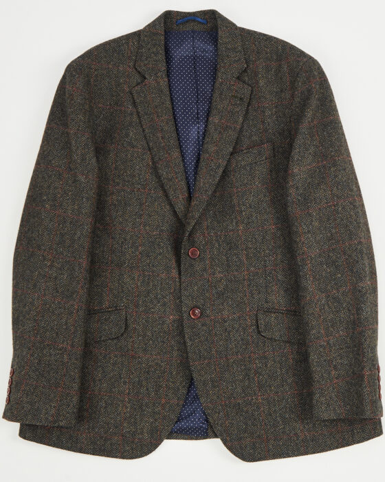 Винтажный пиджак из твида Crew clothing company