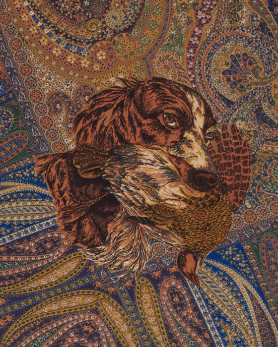 Винтажный шелковый платок — фото 5