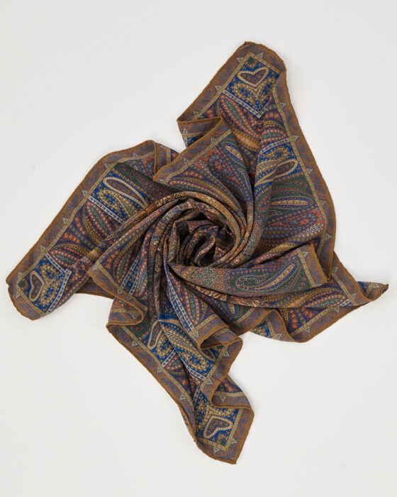 Винтажный шелковый платок — фото 6
