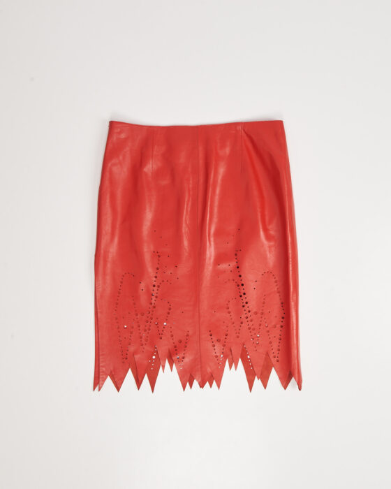 Винтажная кожаная юбка Iceberg ICEBERG