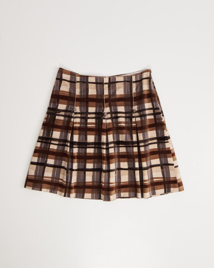 Винтажная юбка в клетку