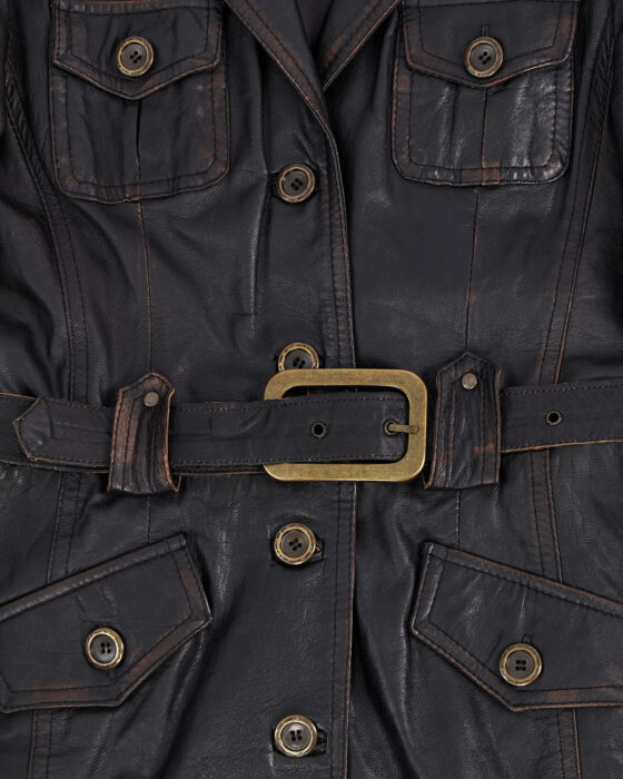 Винтажный кожаный тренч Vistagliano A+C Vistagliano A+C — фото 4