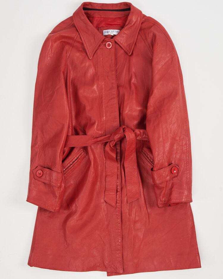 Винтажное кожаное пальто Pelle Studio London