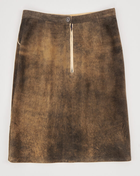 Винтажная замшевая юбка — фото 2