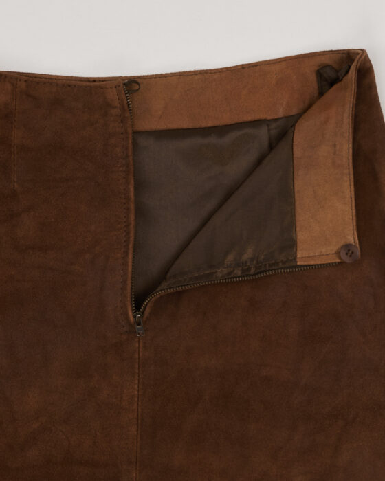 Винтажная замшевая юбка — фото 3