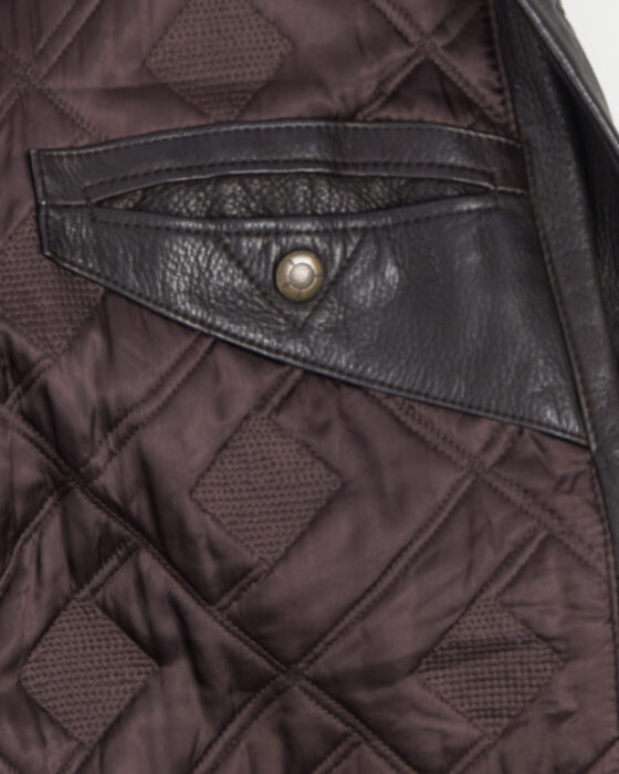 Винтажное кожаное пальто Gimos — фото 5