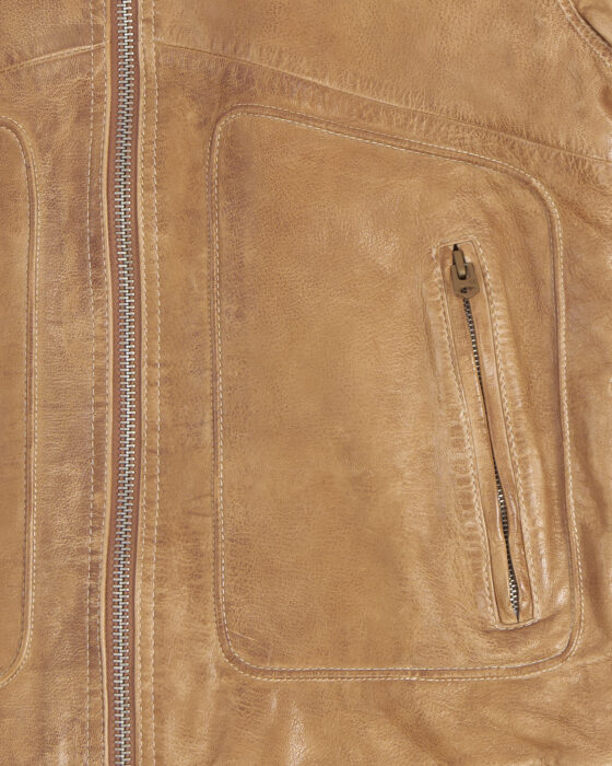 Винтажный кожаный бомбер G-Star Raw G-Star — фото 4