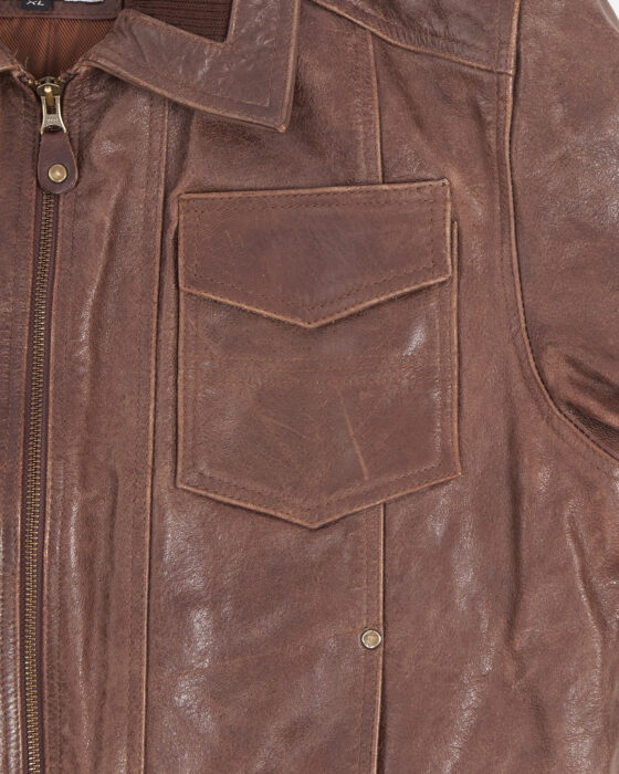 Кожаная куртка- бомбер Ventiuno London Ventiuno London — фото 4