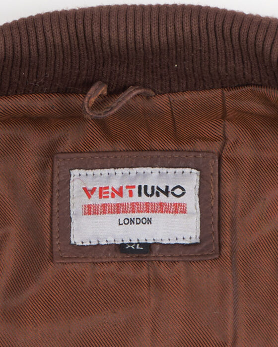 Кожаная куртка- бомбер Ventiuno London Ventiuno London — фото 8