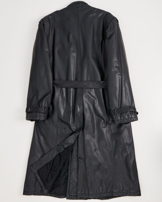 Винтажный кожаный тренч — фото 2