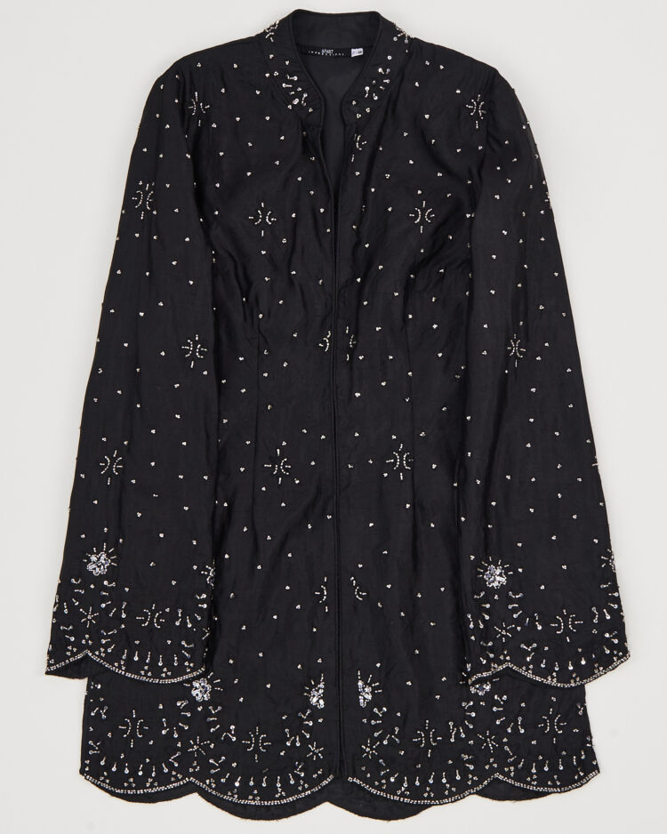 Винтажный шелковый жакет