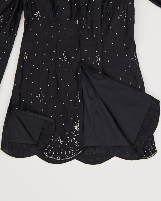 Винтажный шелковый жакет Art impressions — фото 5