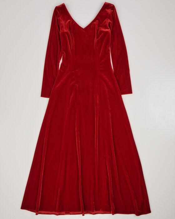 Винтажное бархатное платье