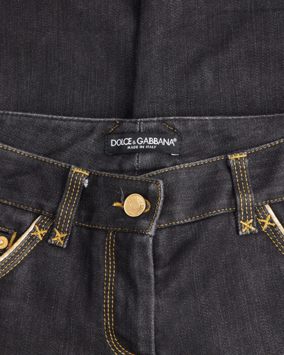 Архивные джинсы-капри Dolce & Gabbana Dolce & Gabbana — фото 4