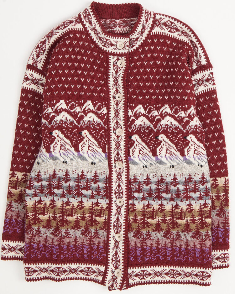 Винтажный кардиган из шерсти