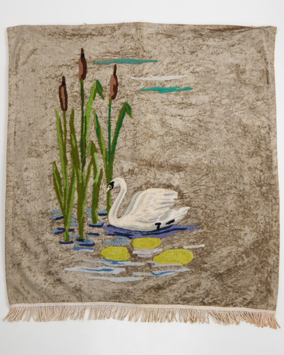 Винтажная плюшевая накидка