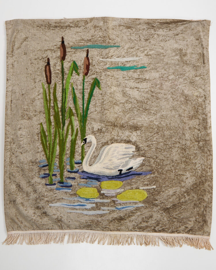 Винтажная плюшевая накидка