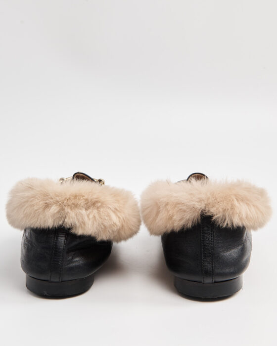 Лоферы Gucci с меховой отделкой Gucci — фото 5