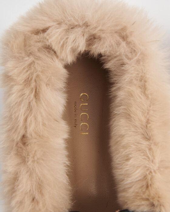 Лоферы Gucci с меховой отделкой Gucci — фото 6