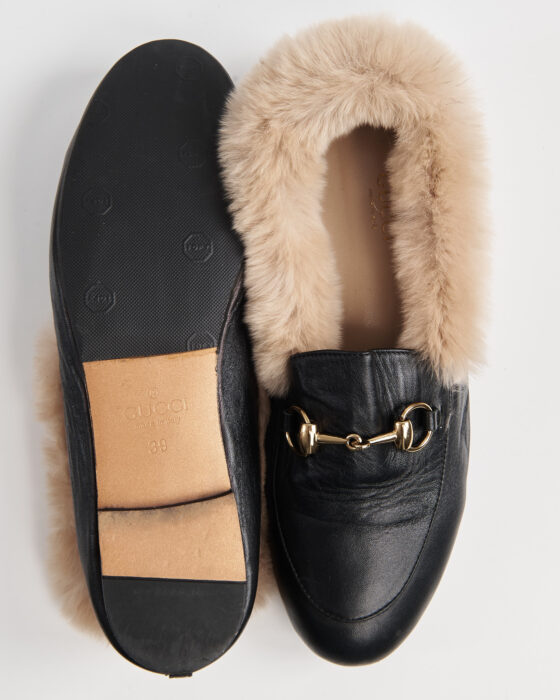 Лоферы Gucci с меховой отделкой Gucci — фото 7