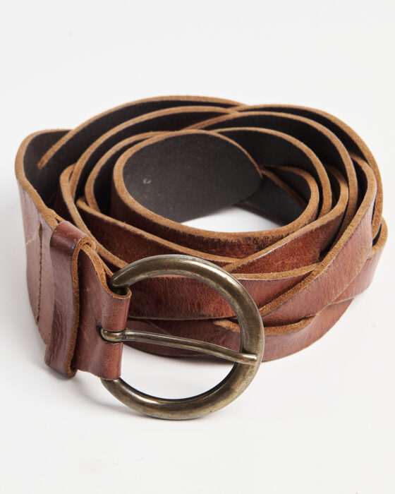 Винтажный кожаный ремень