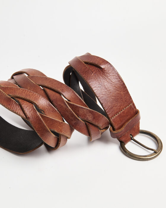 Винтажный кожаный ремень — фото 5