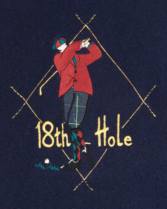 Винтажный свитер с аппликацией “18th Hole” 18th Hole — фото 5