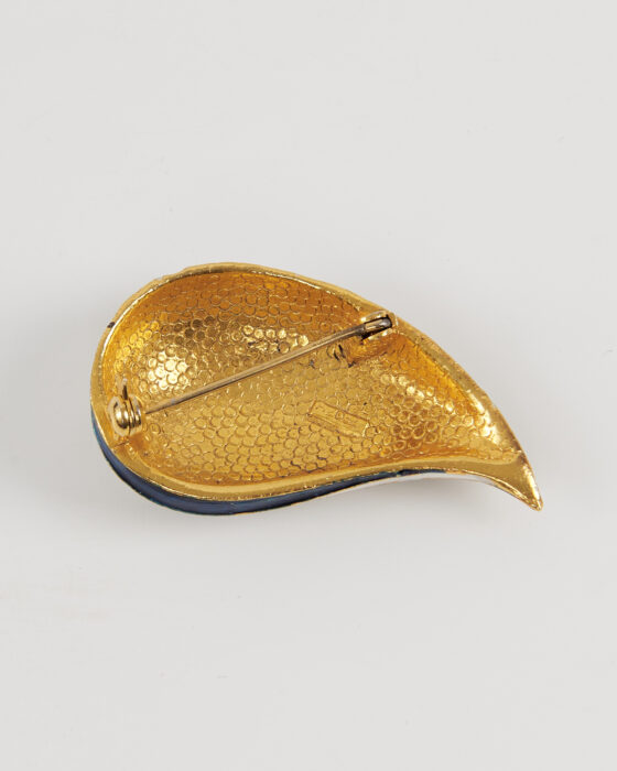 Винтажная брошь с эмалью — фото 2