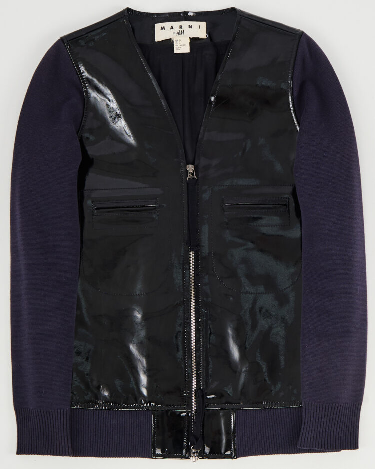 Куртка Marni at H&M из натуральной кожи