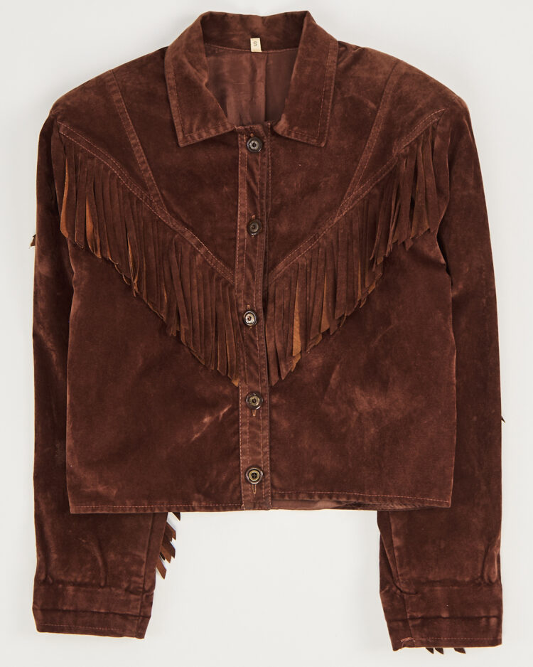 Винтажная куртка с бахромой