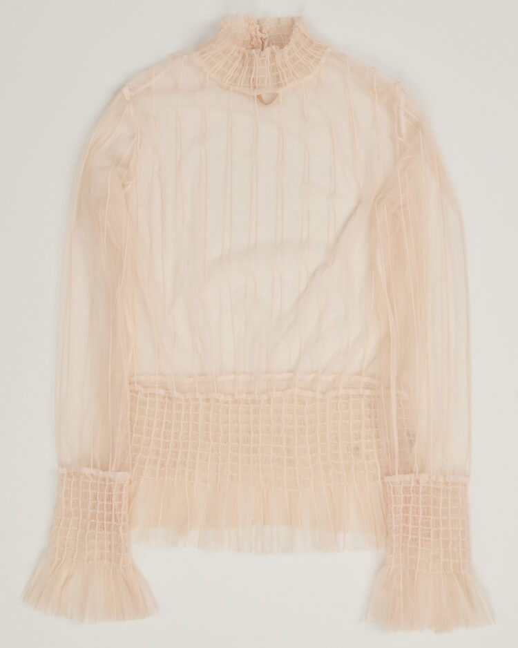 Винтажная полупрозрачная блуза