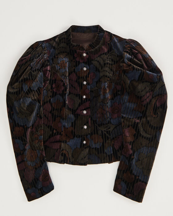 Винтажный вельветовый жакет