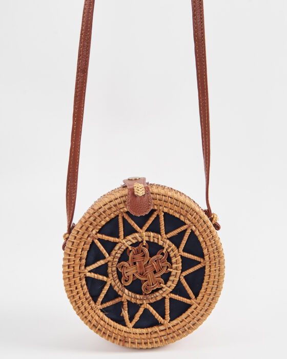 Винтажная плетёная сумка