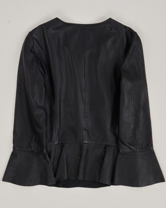Кожаная куртка UTERQÜE UTERQÜE — фото 4